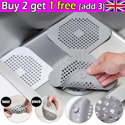 Hair TrapShower Bath Plug Hole Waste Catcher Stopper Drain.Sink Strainer Filter • £2.99