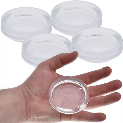 £3.99 • Buy 4 X LARGE CLEAR CASTOR CUPS Carpet/Floor Chair/Sofa Furniture Protectors Caster