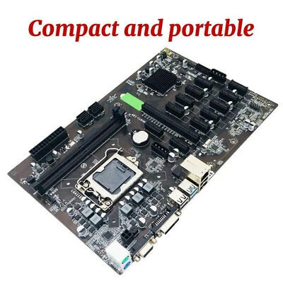 Mini B250 BTC 12 PCI-E Desktop Motherboard LGA 1151 DDR4 SATA3.0 USB3.0 CPU New • $203.48