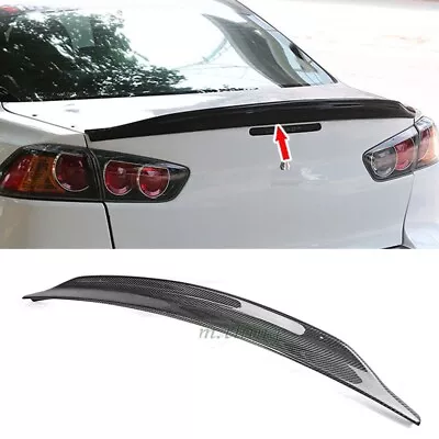 Carbon Fits For 2008-2015 Mitsubishi Lancer Fortis EVO X 10th 4D P Trunk Spoiler • $504.90