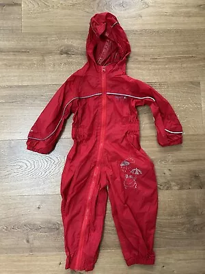 Regatta Puddle Suit Red 18-24mths Used • £5