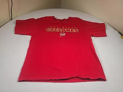 Vintage Iowa State Cyclones Shirt Mens Large Red NCAA College 80s 90s Graphic Te • $11.70