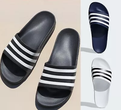 Adidas Adilette Aqua Slides/ Sandals New No Box Grip Outsole 3 Colour Options • $24.99