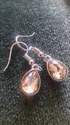 £15 • Buy Champagne Diamond  Drop Earrings 
