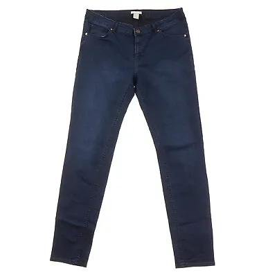 H&M Skinny Jeans Womens 14 Mid Rise Medium Blue Denim • $15.99