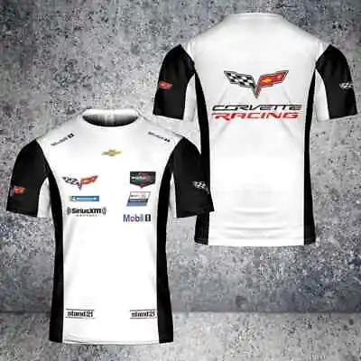 Personalized CORVETTE C6 Logo Racing White T-Shirt All Size S-5XL • $25.41