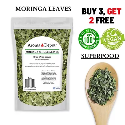 Moringa Leaves 4 Oz. Whole Natural Dried Oleifera Leaf Hoja De Moringa Malunggay • $7.99