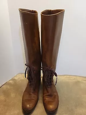 1920s/early 30s O'Donnell Shoe Co. Womens Equestrian Leather Boots • $136.66