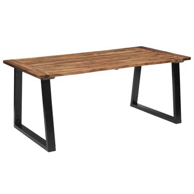 £292.69 • Buy Dining Table Solid Acacia Wood 180x90 Cm