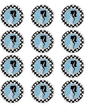 Twelve Baby Shower Boy Image Edible 2  Cupcake Toppers Frosting Sheet  • $14.47