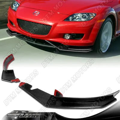 For 04-08 Mazda RX8 Carbon Fiber MS-Style Front Lower Bumper Lip Bodykit Spoiler • $428.57