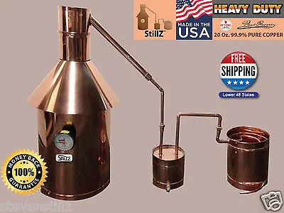 10 Gal Copper Moonshine Still With Thumper+Worm 100% Guarantee Complete Setup!  • $699