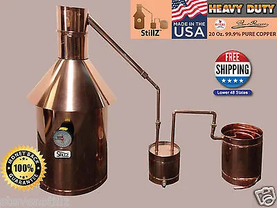 Moonshine Still 10 Gallon - StillZ Heavy Duty Copper Still+Thumper+Worm • $699