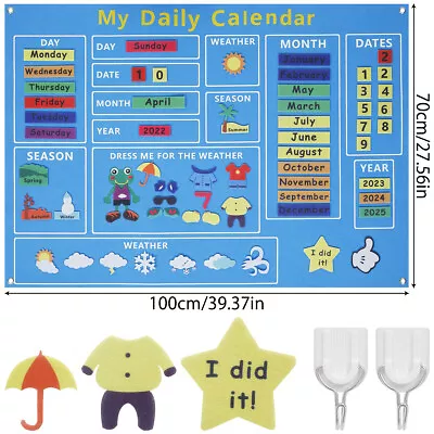 My First Daily Calendar Felt-Board For Toddlers Today Calendar Preschool BiBan • £16.31