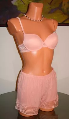 NWT Malizia By La Perla SPRING IN NEW YORK T-shirt Bra / Short Pink Peach  *** • $89.99