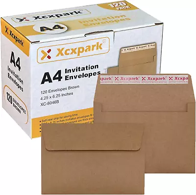 Xxcxpark 120 Qty Printable A4 Invitation Envelopes 4.25 X 6.25 Cards Self Seal • $16.12