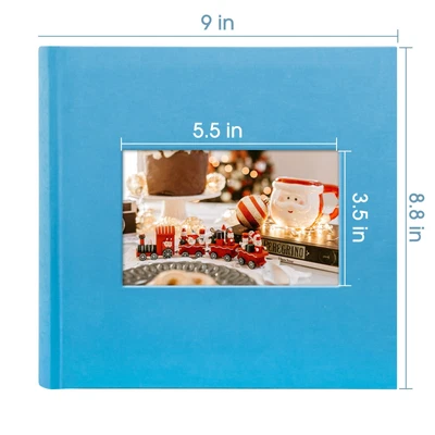 $22.99 • Buy Photo Album Of 200 4x6 Pictures Pockets With Memo 2 Per Page For Vacation Photo