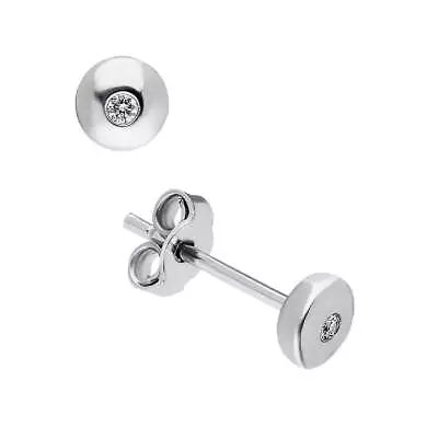 Tiny Men's Stud Earring 0.03ctw Natural Diamond Male Gift • £77.04