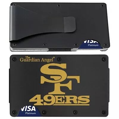 San Francisco 49ers Guardian Angel Titanium Carbon Fiber RFID Blocking Wallet D7 • $29.95