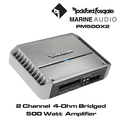 Rockford Fosgate PM500X2 - Punch Marine 500 Watt 2-Channel Amplifier  • £599