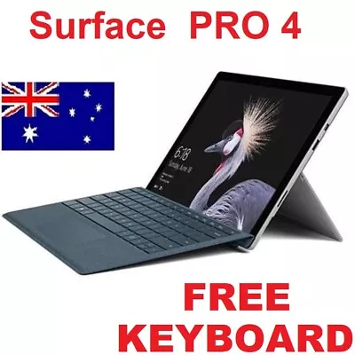 CHEAPEST Microsoft Surface Pro 4 Touch Screen 4GB 128G SSD Win 11 FREE Keyboard • $375