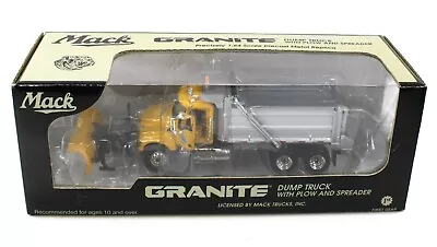 1:64 First Gear & MACK GRANITE Dump Truck W/SNOW PLOW 69-0021 *NIB* • $124.99