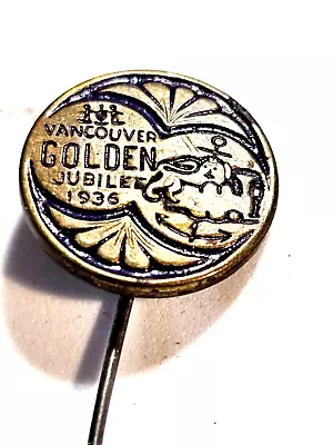 RARE City Of Vancouver Centenial Pin 1936 • $34.47