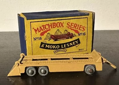 Matchbox Lesney Moko No. 16a Transporter Trailer In B1 Type Box • £29.95