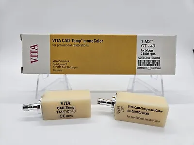 Vita Cad-temp Monocolor 1 M2T CT-40 Cerec/In Lab Dental 2 Piece Per Box • $150