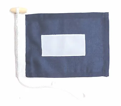 Sewn ICS Nautical Signal Flag Letter 'P' Papa - Made In The UK • £38.60