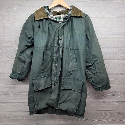 Wizard International Hunters Choice Green Wax Chore Jacket Barn Coat Size Large • $36