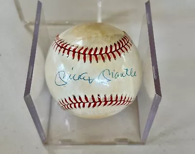 Mickey Mantle And Frank Robinson Autographed Baseball Steiner Sticker Auth** • $724.95