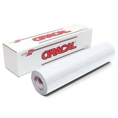 Oracal 651 12  X 10ft White Glossy Adhesive Vinyl Roll For Craft Sign Cutter  • $8.99