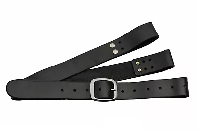 Adjustable Shoulder Belt Harness For Medieval/Samurai Swords - Black Leather • $31.49