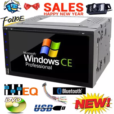 $134.99 • Buy FOR FORD TOUCHSCREEN Bluetooth CD DVD USB Radio Stereo Double Din Dash Kit CAM