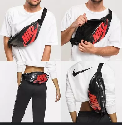 Nike Futura Fanny Pack Hip Pack Waist Belt Bag Black And Crimson • $60
