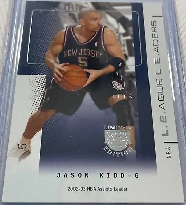 03-04 Jason Kidd Skybox Le League Leaders Basketball Card • $1.99