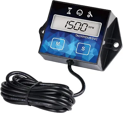 Hour Meter Tachometer Maintenance Reminder Battery ReplaceableFor Marine ATV • $12.95