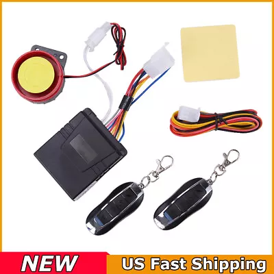 Motorcycle Scooter ATV Security Alarm System Anti-theft Remote Control Start UTV • $15.95