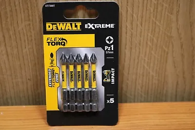 DeWalt DT7390T-QZ Pack Of 5 Pz1x 57mm Impact Torsion Driver Bits Screwdriver • £7.49