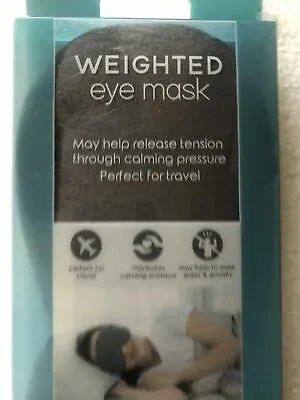 $8 • Buy Weighted Eye Mask 0.5 Pounds In Gray By: Serenity Home