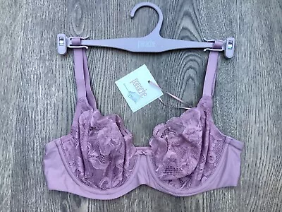 **size 38k Panache Rocha Low Front Balconette Bra Rose Dust Underwired Bnwt** • £21.99