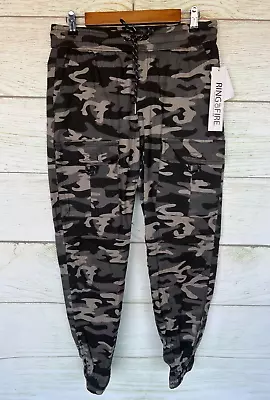 Ring Of Fire Jogger Mens Size Large Camo Barnabas Cargo Flex Twill Skinny New • $27.95