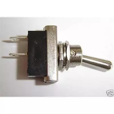 Chrome Kit Car Rally On Off Metal Toggle Electrical Switch 25Amp Heavy Duty 12V • £4.99