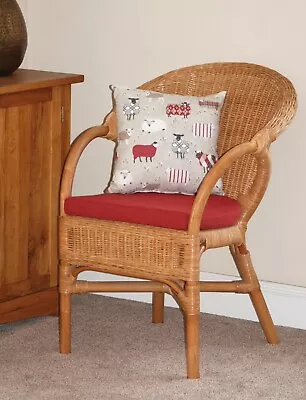 4 X Cane Chairs Candy Brown / Wicker Dining Chairs • £340