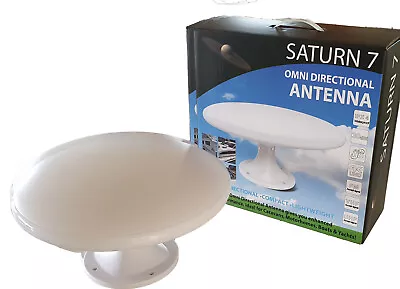 Saturn 7 Omni Directional TV Antenna Ariel LCD DVD CARAVAN MARINE VEHICLE PARTS • $164