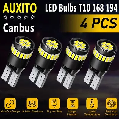 4x 6000K 168 194 T10 2825 Bulb LED Light For Mercedes W204 City Eyebrow Eyelid • $11.99