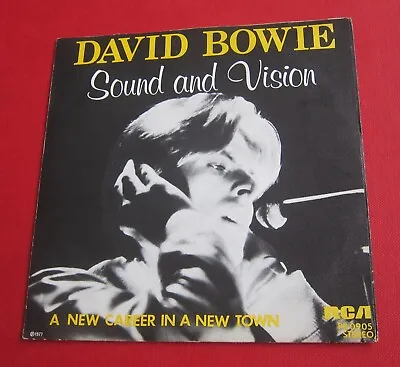 DAVID BOWIE *Sound And Vision* 7  BELGIUM BELGIAN PS PICTURE SLEEVE • £17