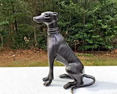 Vintage Art Deco Bronze Whippet Dog Statue • $30