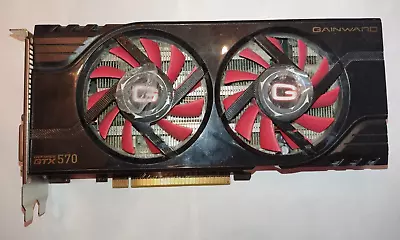 FAULTY Gainward GeForce GTX570 GS 1280MB GDDR5 320B PCIe Graphics Card GPU • $15